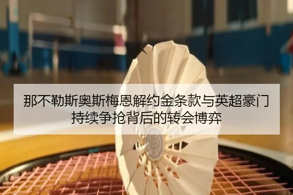 那不勒斯奥斯梅恩解约金条款与英超豪门持续争抢背后的转会博弈
